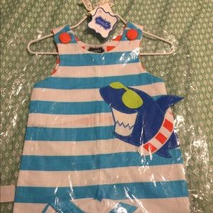 NWT Infant Boys Mud Pie Outfit Size 0-6 Months